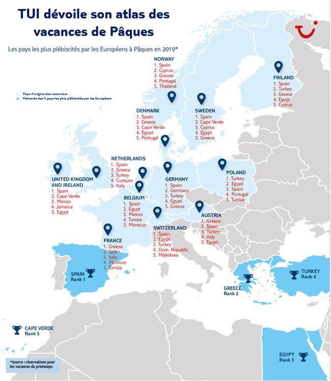 Atlas des vacances de Paques par Tui Atlas des vacances de Paques par Tui